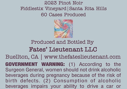 2023 Fiddlestix Vineyard Pinot Noir, Sta. Rita Hills — view 5
