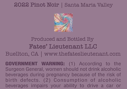 2022 Purple Label Pinot Noir, Santa Maria Valley — view 5