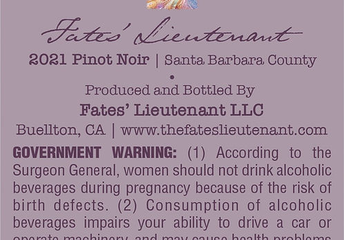 2021 La Rinconada Vineyard Pinot Noir, Sta. Rita Hills — view 5