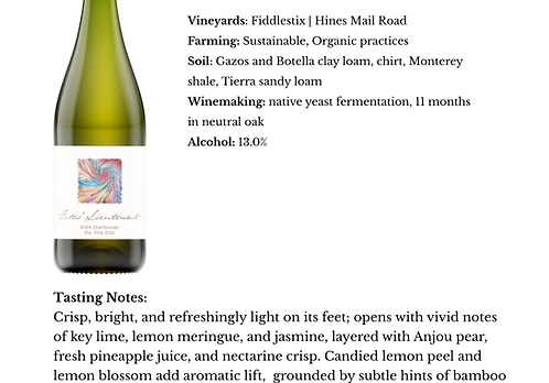 2024 Sta. Rita Hills Chardonnay — view 3